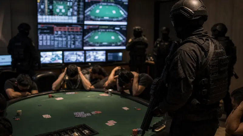 Aksi Interpol Tangani Perjudian Gelap: Ribuan Diciduk dan Ratusan Juta Disita